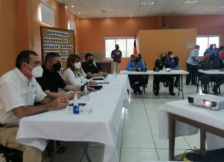 Policía Nacional y autoridades de SINAGER se reúnen ante contagios masivos de Covid-19 en zona oriental