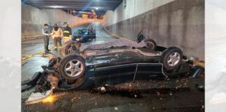 Dos fallecidos y un herido dejó un aparatoso accidente en el bulevar Juan Pablo II