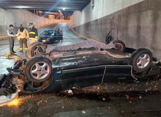 Dos fallecidos y un herido dejó un aparatoso accidente en el bulevar Juan Pablo II
