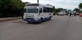 Asesinan de un disparo a un conductor de bus en La Lima