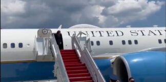 Un problema técnico retrasa el vuelo de Kamala Harris rumbo a Guatemala