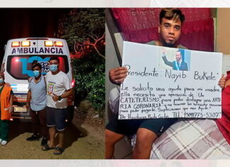 Nayib Bukele mandó una ambulancia para trasladar hasta El Salvador a la madre de un joven hondureño que pidió su ayuda