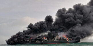 Desastre ambiental en Sri Lanka al incendiarse un barco que transportaba productos químicos