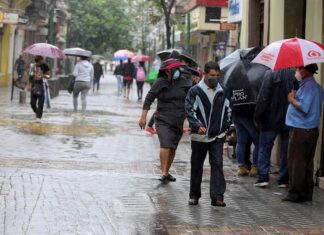 Continuarán las lluvias hoy y el fin de semana en el territorio nacional