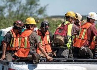 Suman cinco los mineros hallados sin vida en el derrumbe del norte de México
