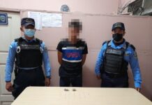 Sospechoso del delito de tráfico ilícito de drogas es detenido en la zona norte del país