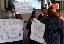 Pacientes con cáncer realizan protestas por falta de medicamentos en el IHSS