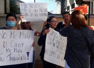 Pacientes con cáncer realizan protestas por falta de medicamentos en el IHSS