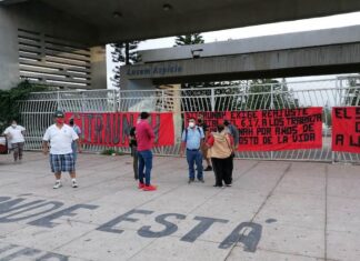 Sindicato de Trabajadores de la UNAH realizan protestas este día en la capital por diferentes causas