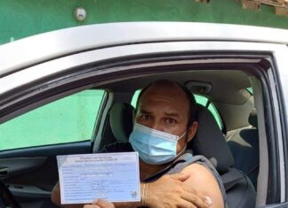 Hoy dio inicio la vacunación del sector transporte de taxis en San Lorenzo, Valle