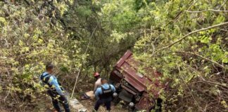 Accidente vial deja una persona muerta y un herido en el desvío a San Juancito, carretera hacia Valle de Ángeles
