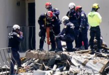 Suben a 36 los cuerpos recuperados de edificio derrumbado en Miami-Dade