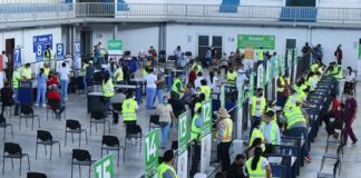 Cinco mil personas vacunarán a diario en estadio Olímpico