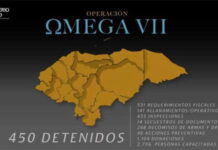 Operación Omega VII dejó 450 personas detenidas y más de 500 requerimientos fiscales