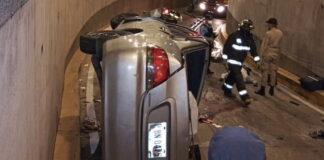 Conductor pierde la vida en un aparatoso accidente vehicular en el Bulevar Suyapa frente al polideportivo de la UNAH