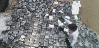 La Fuerza Naval incauta 1,4 toneladas de cocaína en Pacífico de El Salvador