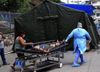 Las muertes por Covid-19 cada vez más cotidianas en los centros de triaje de Tegucigalpa y San Pedro Sula