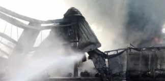 Incendio consume planta de la ENEE instalada a inmediaciones de la Corte Suprema de Justicia