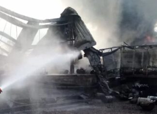 Incendio consume planta de la ENEE instalada a inmediaciones de la Corte Suprema de Justicia