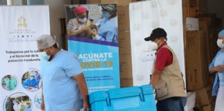 Honduras recibe segundo lote de 54 mil 990 dosis de vacunas Pfizer