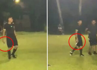 Captan a un árbitro con una pistola en mano para “defenderse” luego de un partido en Copán