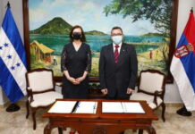 Honduras y Serbia acuerdan cooperación y mecanismo de consultas políticas