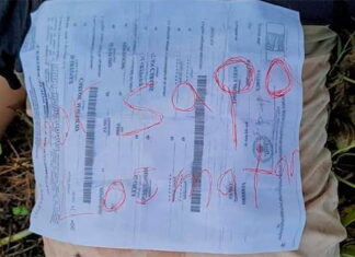 Ultiman a joven en Copán y le dejan rótulo en el pecho “por sapos los matan”
