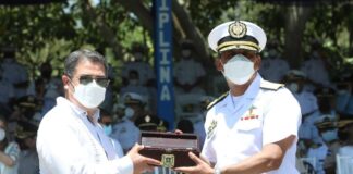 Hernández dice que Honduras tiene gran escudo marítimo con EEUU y Colombia