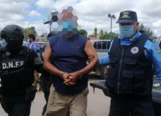 Arrestan a cinco sospechosos de incendiar la posta policial en Reitoca