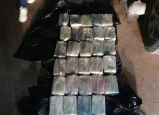 Decomisan 29 paquetes de clorhidrato de cocaína dentro de un carro en Olancho
