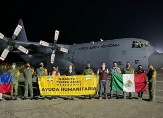 México envía 19 toneladas de víveres e insumos a Haití por el terremoto
