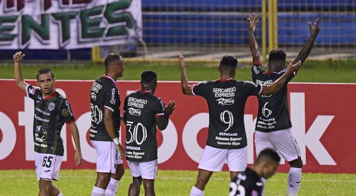 El Marathón vence por 2-1 al Diriangén y pasa a la siguiente fase en la Liga de Campeones