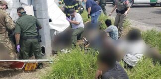 Accidente de una camioneta cerca de la frontera en Texas, deja al menos 11 migrantes muertos y más de 12 heridos