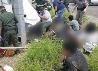 Accidente de una camioneta cerca de la frontera en Texas, deja al menos 11 migrantes muertos y más de 12 heridos