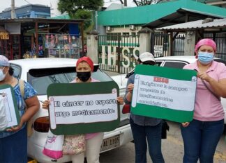 Pacientes con cáncer del IHSS protestan por falta de medicamentos
