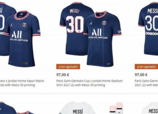 El PSG pone en venta la camisa de Lionel Messi con el número 30 y se agota en pocos minutos