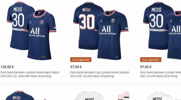 El PSG pone en venta la camisa de Lionel Messi con el número 30 y se agota en pocos minutos
