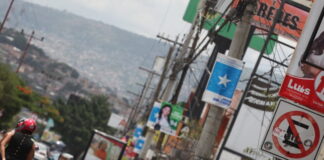 La ENEE prohíbe la publicidad política en los postes del tendido eléctrico a nivel nacional