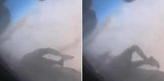 Cámara de avión grabó a una persona atrapada en las llantas de una aeronave para huir de Afganistán (Video)