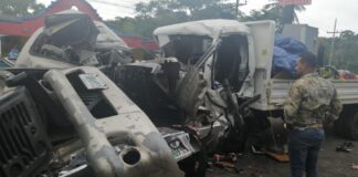 Dos personas fallecidas deja un fatal accidente vial en La Guama, Santa Cruz de Yojoa