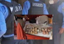 Padre e hijo detenidos con armas y más de dos millones de lempiras tras allanamientos en Marcala