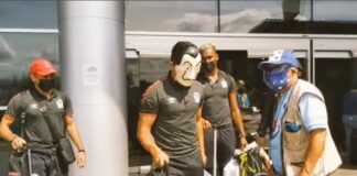 En silencio y «enmascarados» llegan al país los jugadores y cuerpo técnico del Olimpia