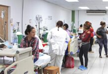 La sala de pediatría Covid-19 del Hospital Escuela se encuentra en su máxima capacidad de ocupación