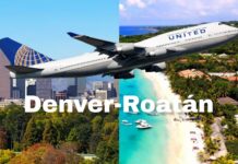 United Airlines anuncia vuelo directo de Denver a Roatán a partir de diciembre