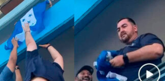 Salvadoreño busca entregar bandera de Honduras que fue irrespetada en el Cuscatlán