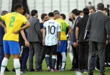 Suspenden el partido entre Brasil y Argentina por una infracción al protocolo sanitario