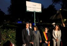 Colombia inaugura en Roma una calle en honor al escritor Gabriel García Márquez