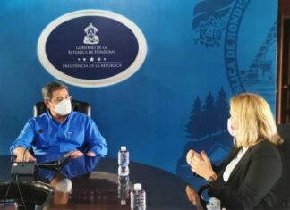 Presidente de Honduras recibe a jefa de Misión de Observación Electoral de UE