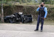 Siete personas heridas deja un aparatoso accidente vial en Olanchito, Yoro