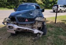 Una madre y sus tres hijos resultan heridos en aparatoso accidente vial en Juticalpa, Olancho